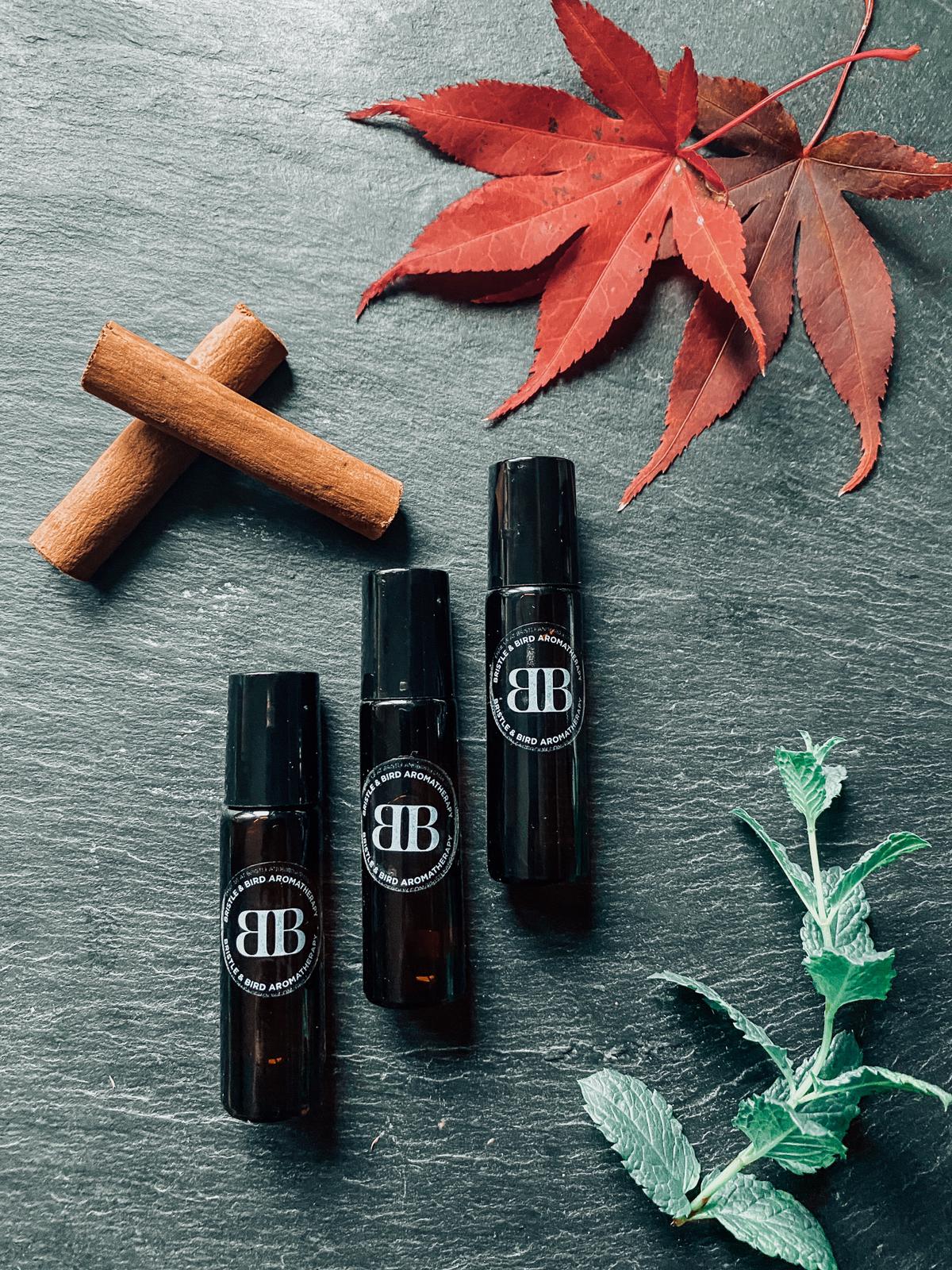 Bristle and Bird Remedies to roll 3x10ml Rollerballs